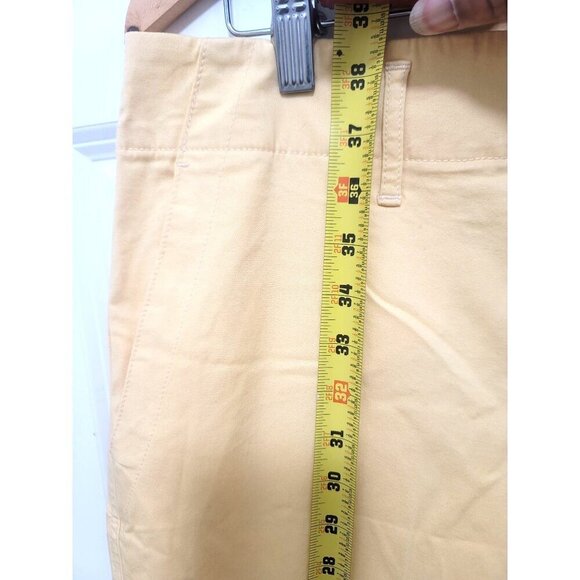 A New Day Yellow Chino Women's Trousers With Zip & Hook Closure Size 14 - Picture 7 of 10